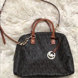 Large Michael Kors cross body dome bag